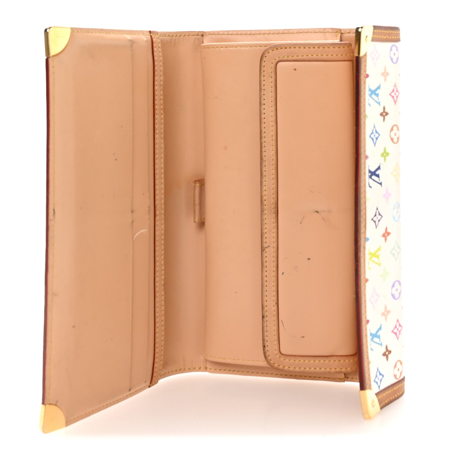 Louis Vuitton Monogram Multicolor Porte Tresor International Wallet White