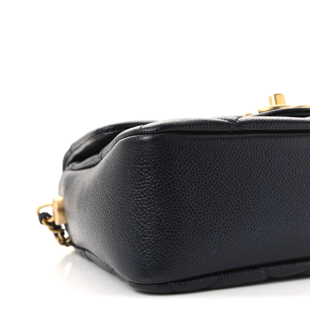 Chanel Iridescent Caviar Quilted Mini My Perfect Flap Black