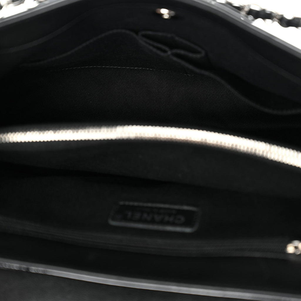 Chanel Patent Quilted Large Coco Shine Accordion Flap Black