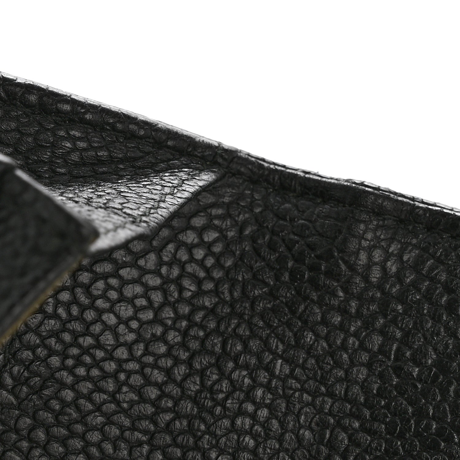 Caviar Quilted Boy Flap Card Holder Black