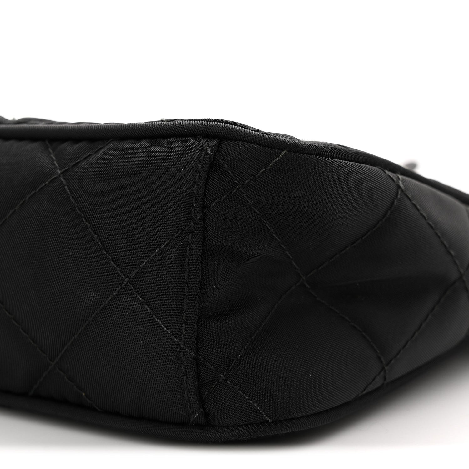Prada Nylon Tessuto Impuntu Quilted Crossbody Bag Black