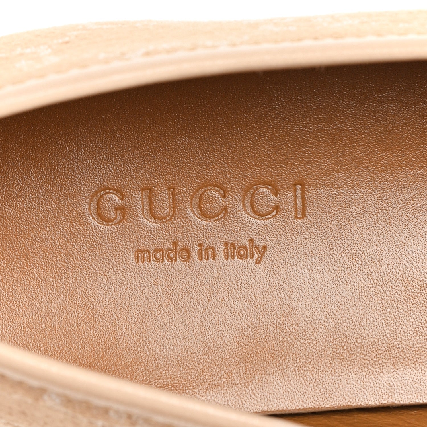 Gucci Canvas GG Monogram Horsebit Womens Jordaan Loafers 35.5 Souffle Rose