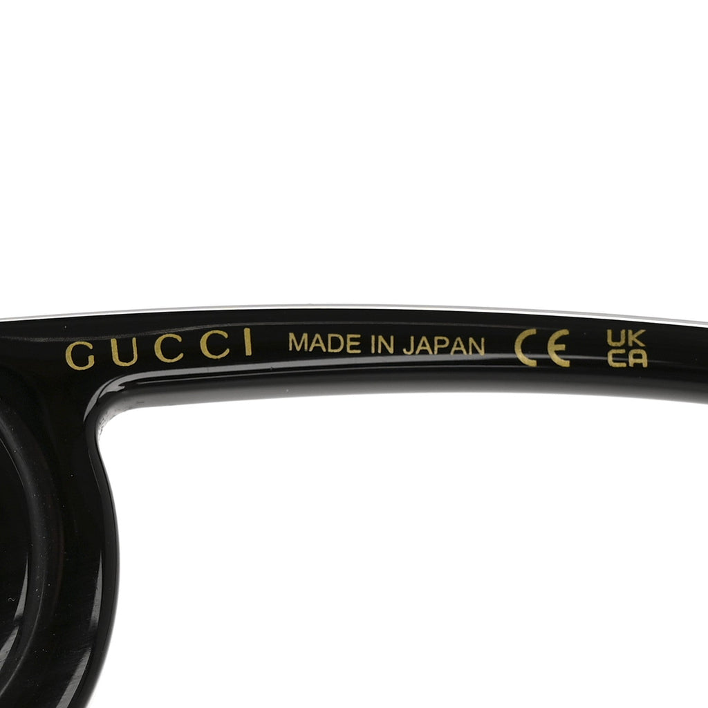Gucci Acetate Chaise Rectangle Frame Sunglasses GG1325S Black