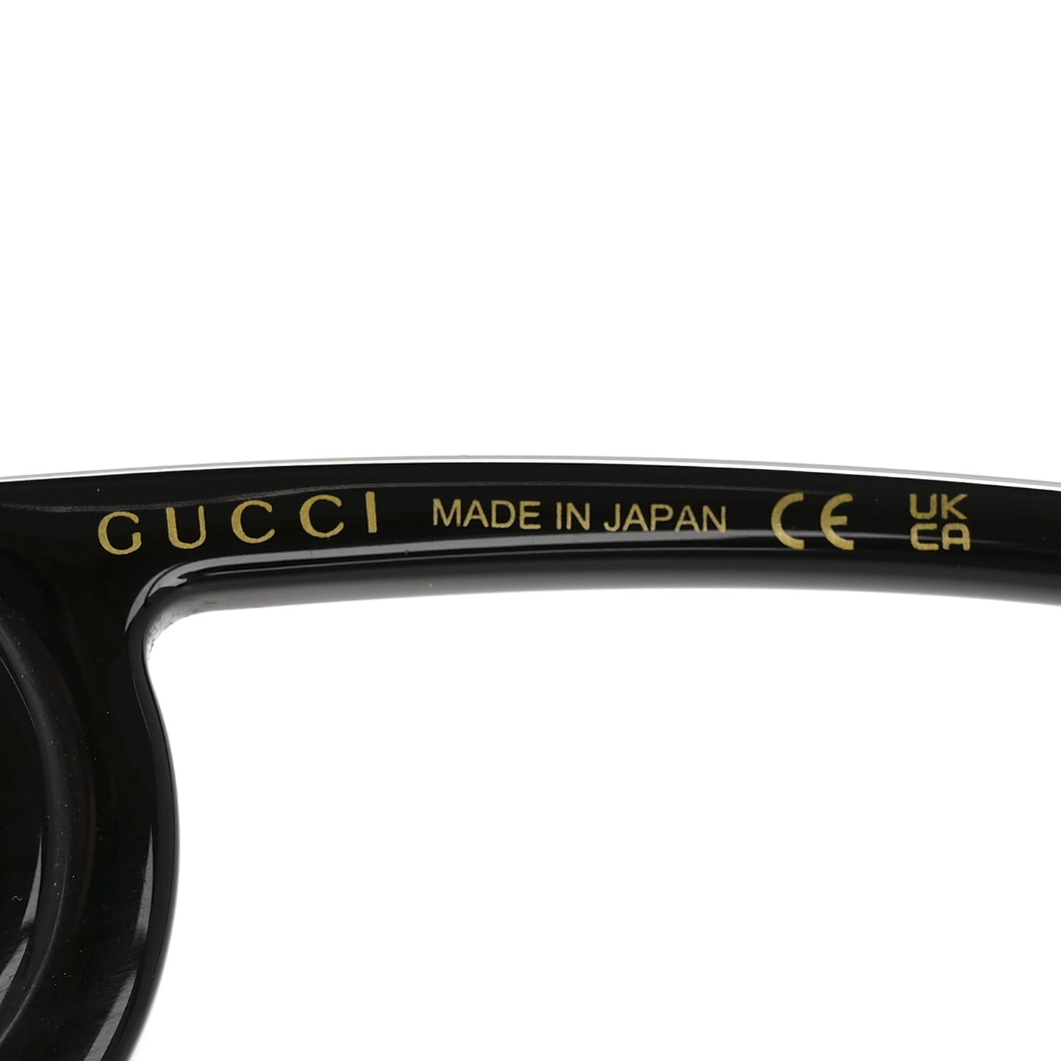 Gucci Acetate Chaise Rectangle Frame Sunglasses GG1325S Black