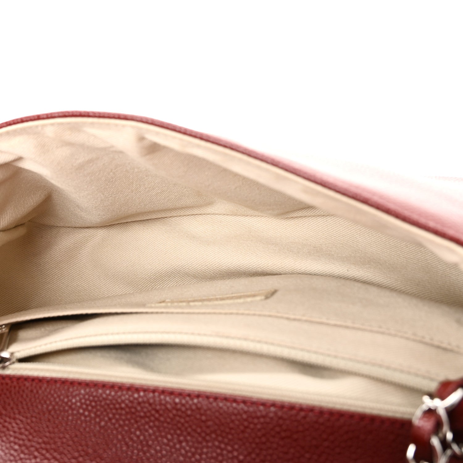 Chanel Caviar Medium Timeless CC Flap Dark Red