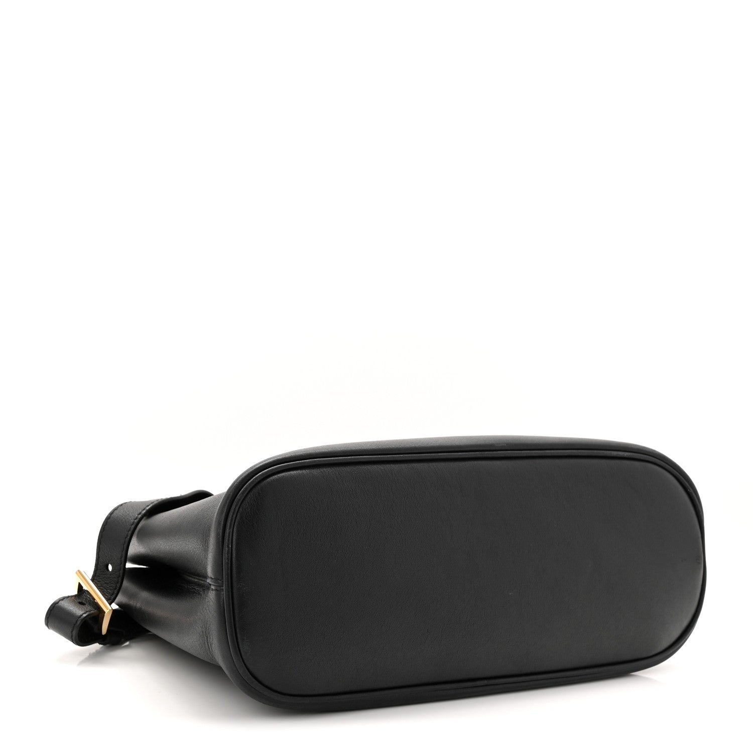 Prada Soft Grain Calfskin Small Double Belt Tote Black