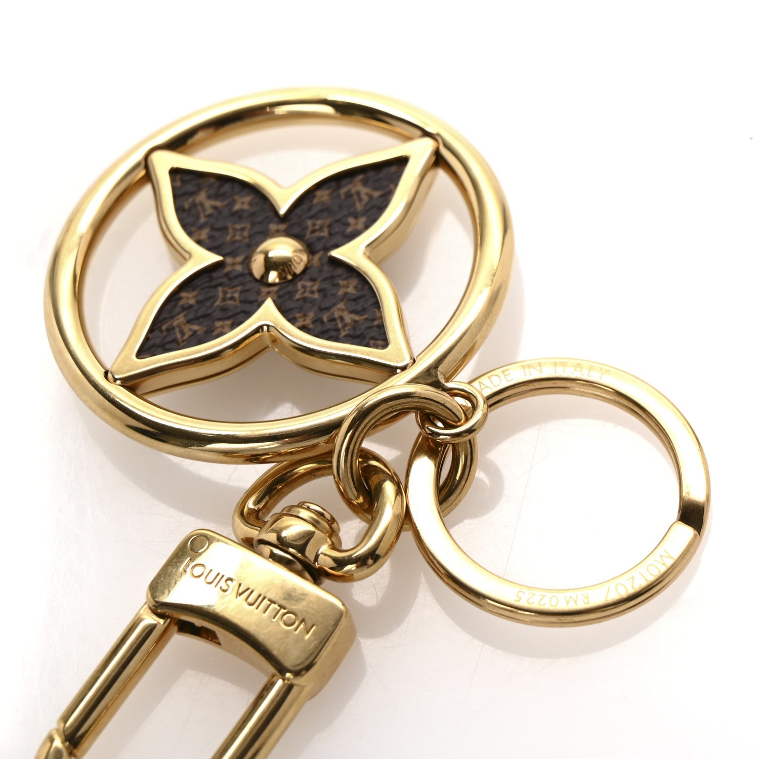 Louis Vuitton Monogram Puzzle Flower Bag Charm Key Holder