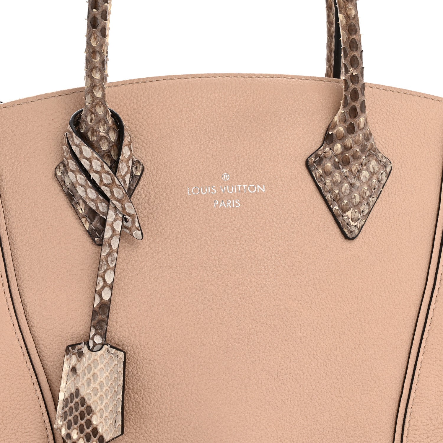 Louis Vuitton Veau Cachemire Snakeskin Soft Lockit PM Magnolia