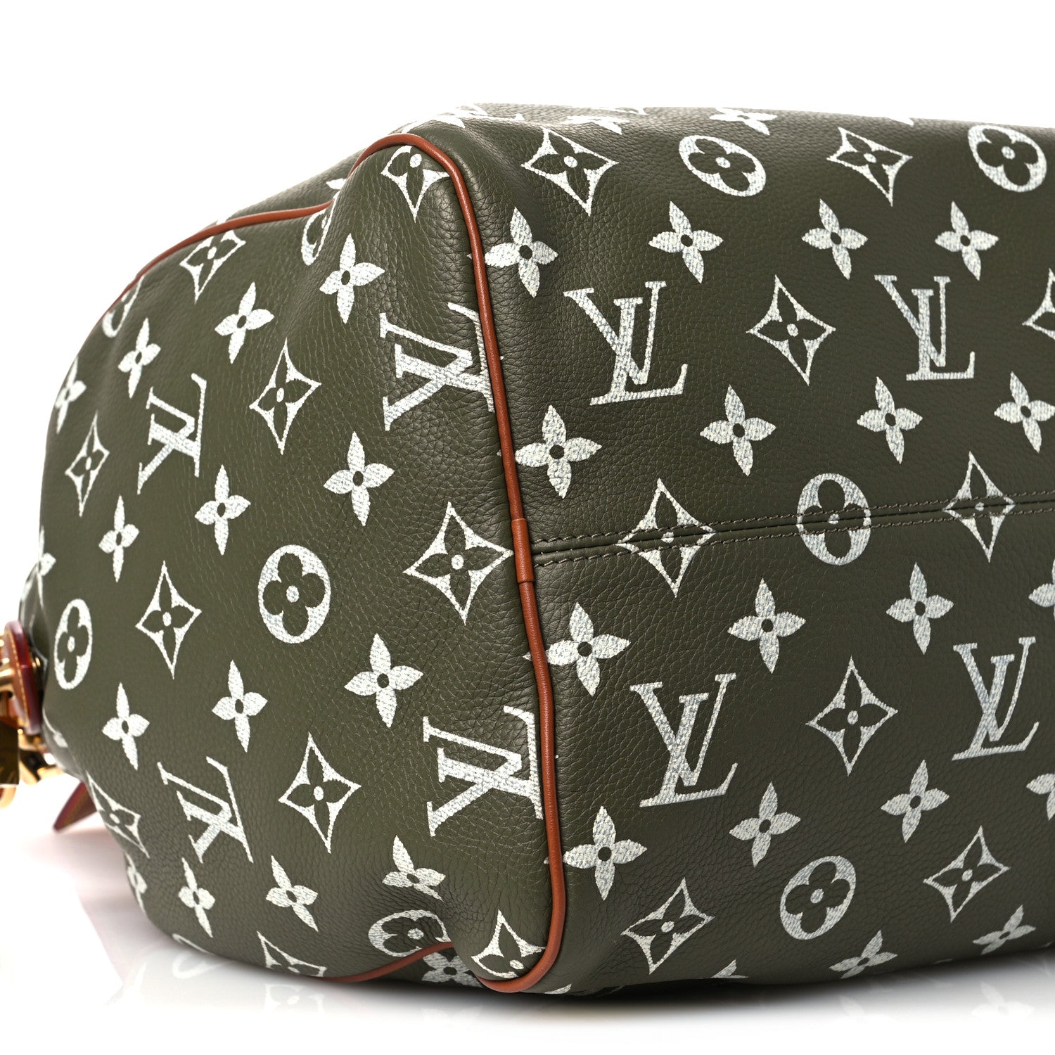 Louis Vuitton Calfskin Monogram Speedy P9 Bandouliere 40 Green Sancha