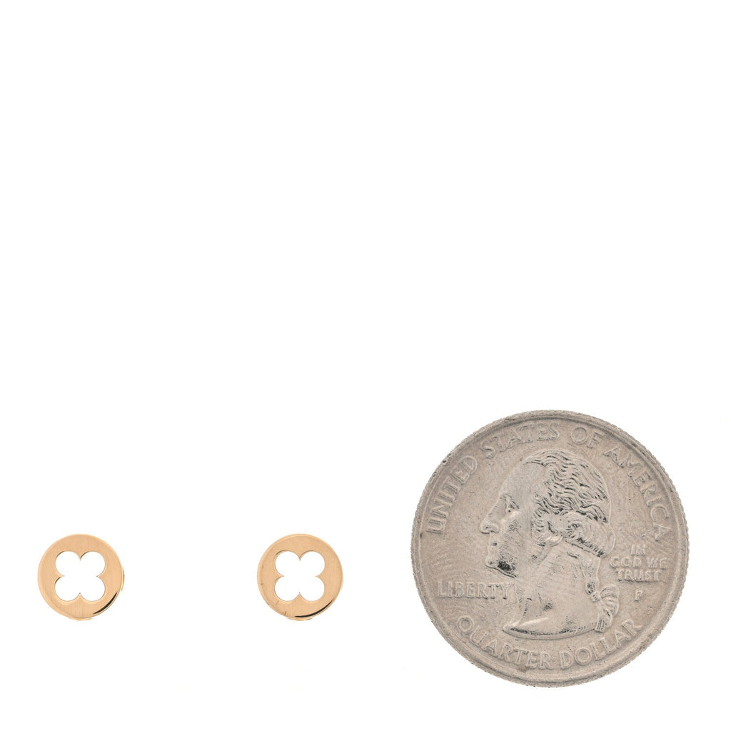 Louis Vuitton 18K Yellow Gold Empreinte Ear Studs Earrings