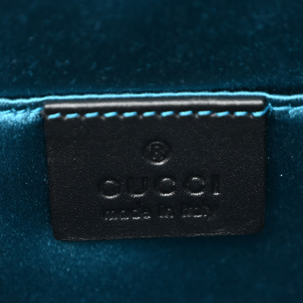 Gucci Suede Patent GG Web Small Ophidia Dome Shoulder Bag New Shamarock Black