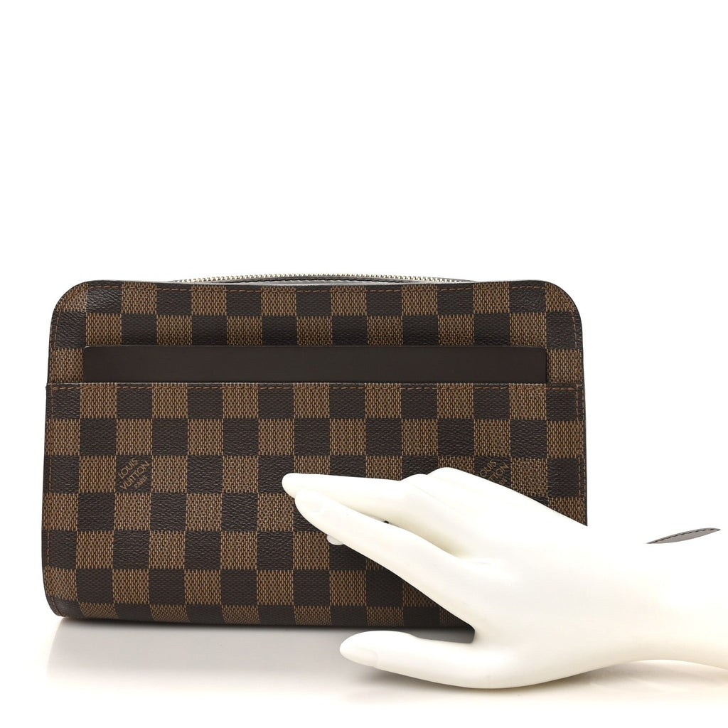 Louis Vuitton Damier Ebene Pochette Saint Louis Clutch