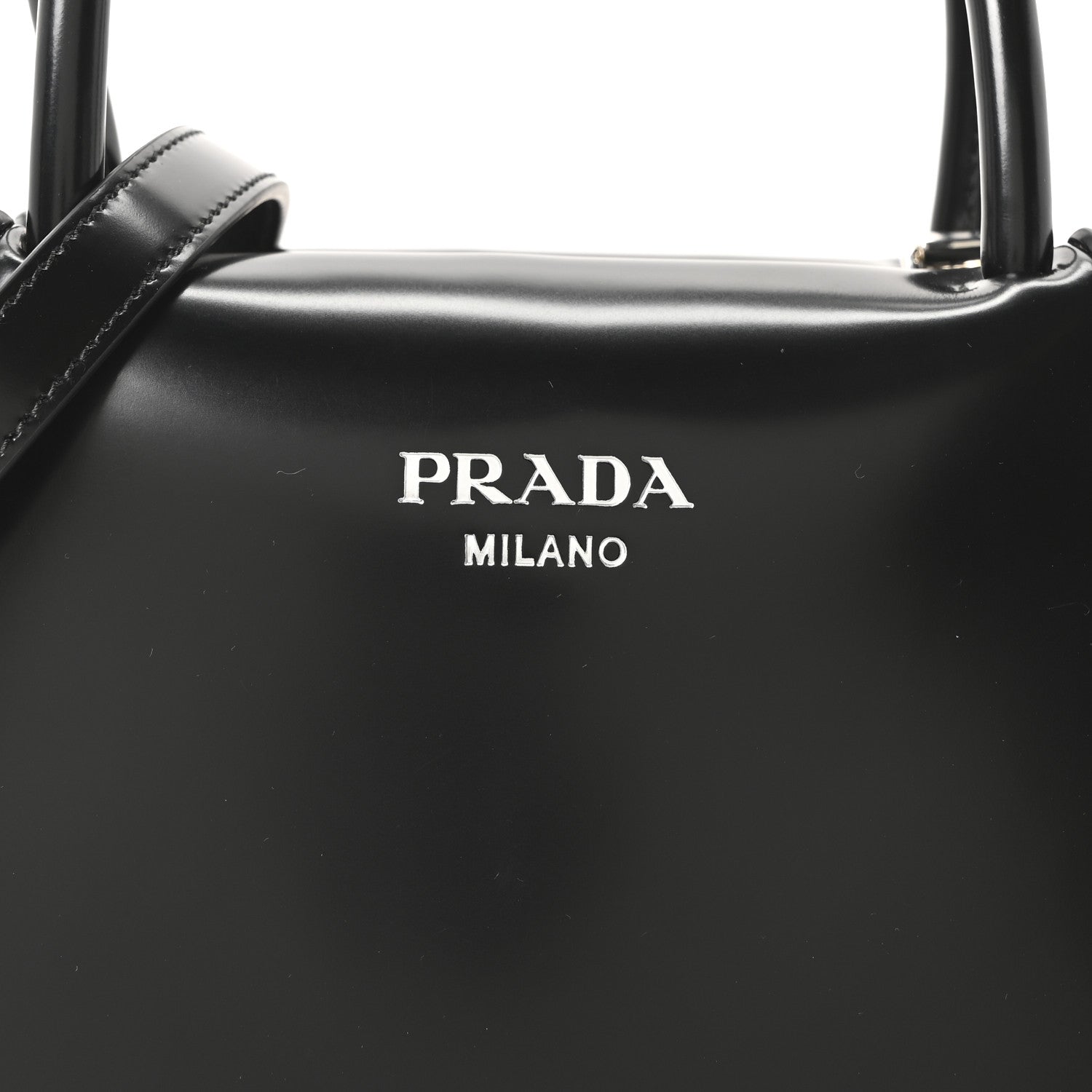 Prada Spazzolato Small Supernova Handbag Black