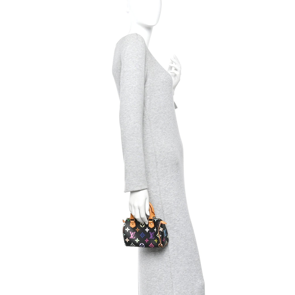 Louis Vuitton Monogram Multicolor Mini Sac HL Speedy Black