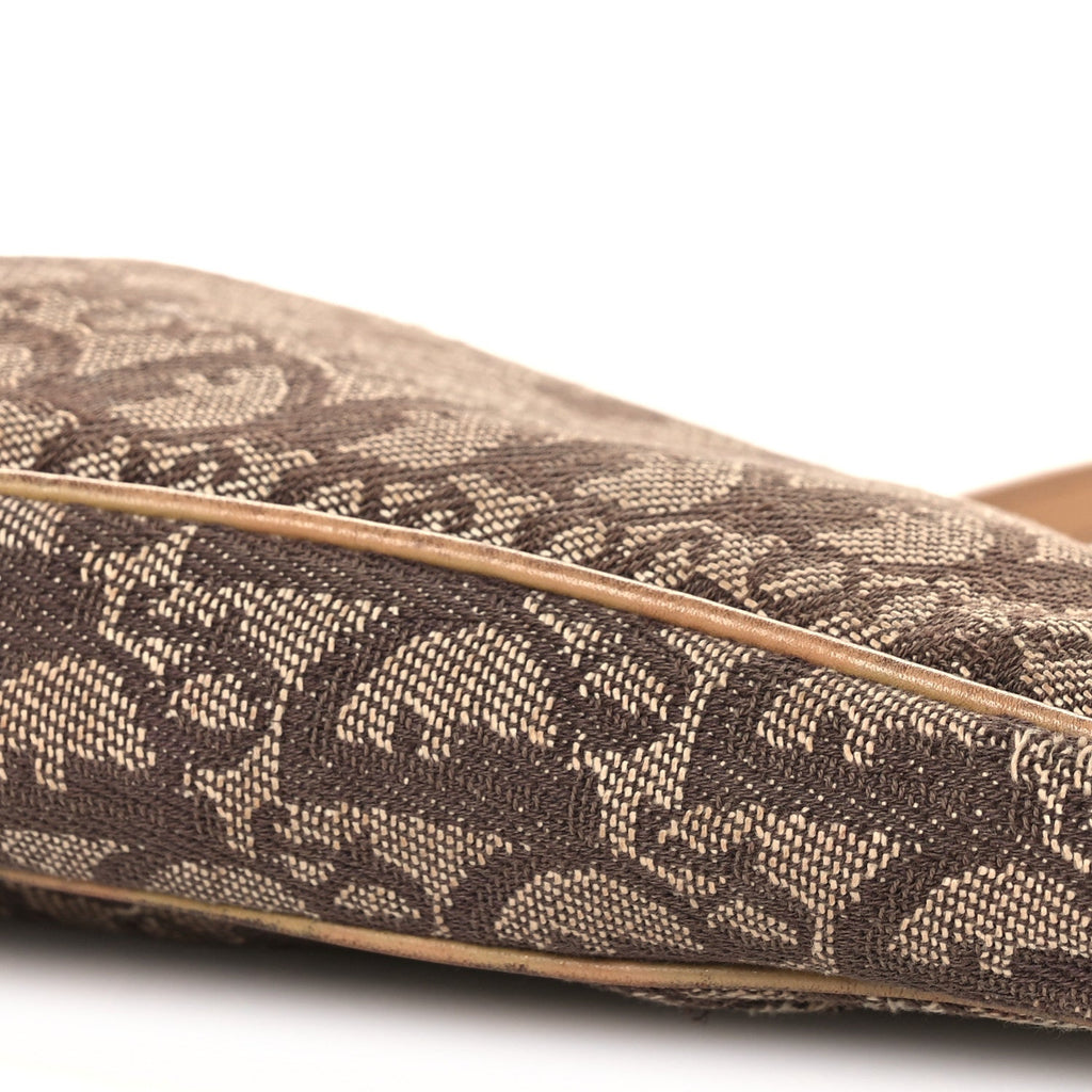 Christian Dior Monogram Mini Saddle Pochette Brown