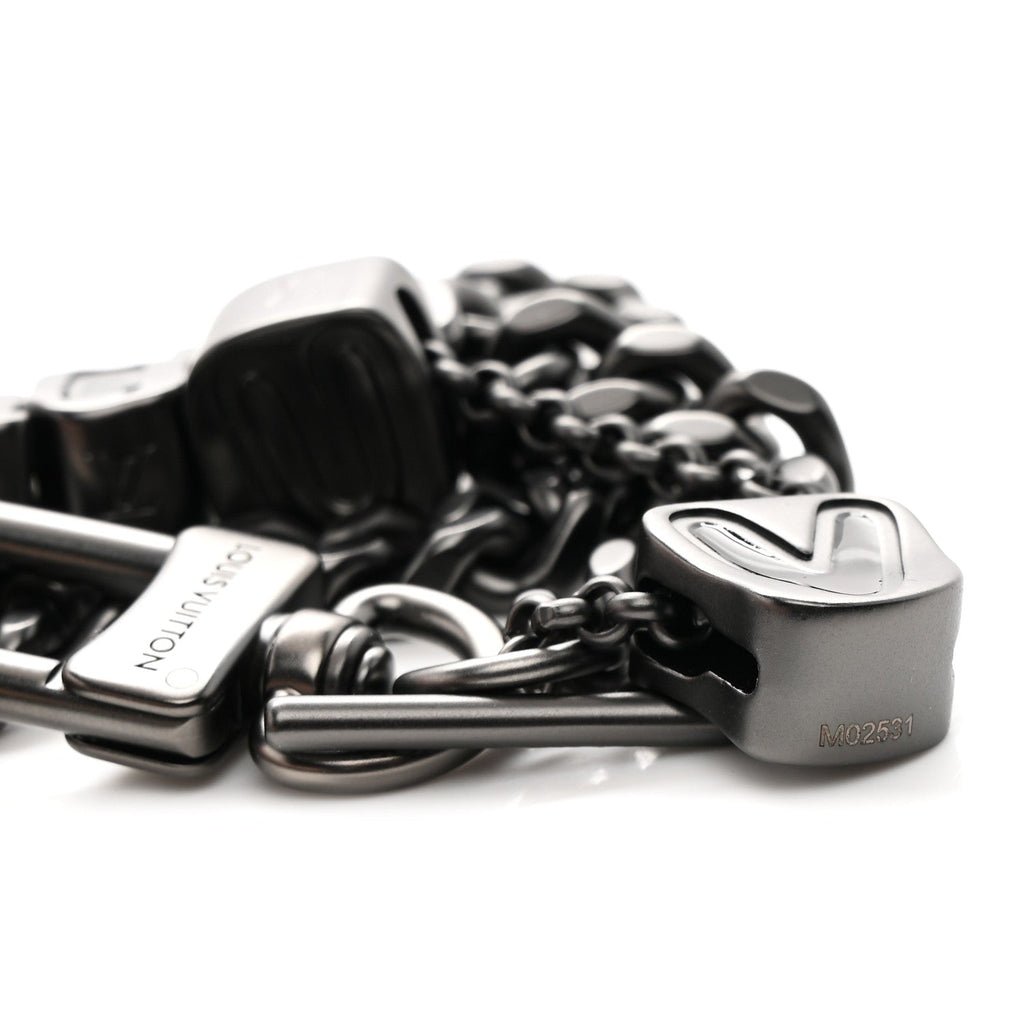 Louis Vuitton Ruthenium Vuitton Chain Belt Bag Charm