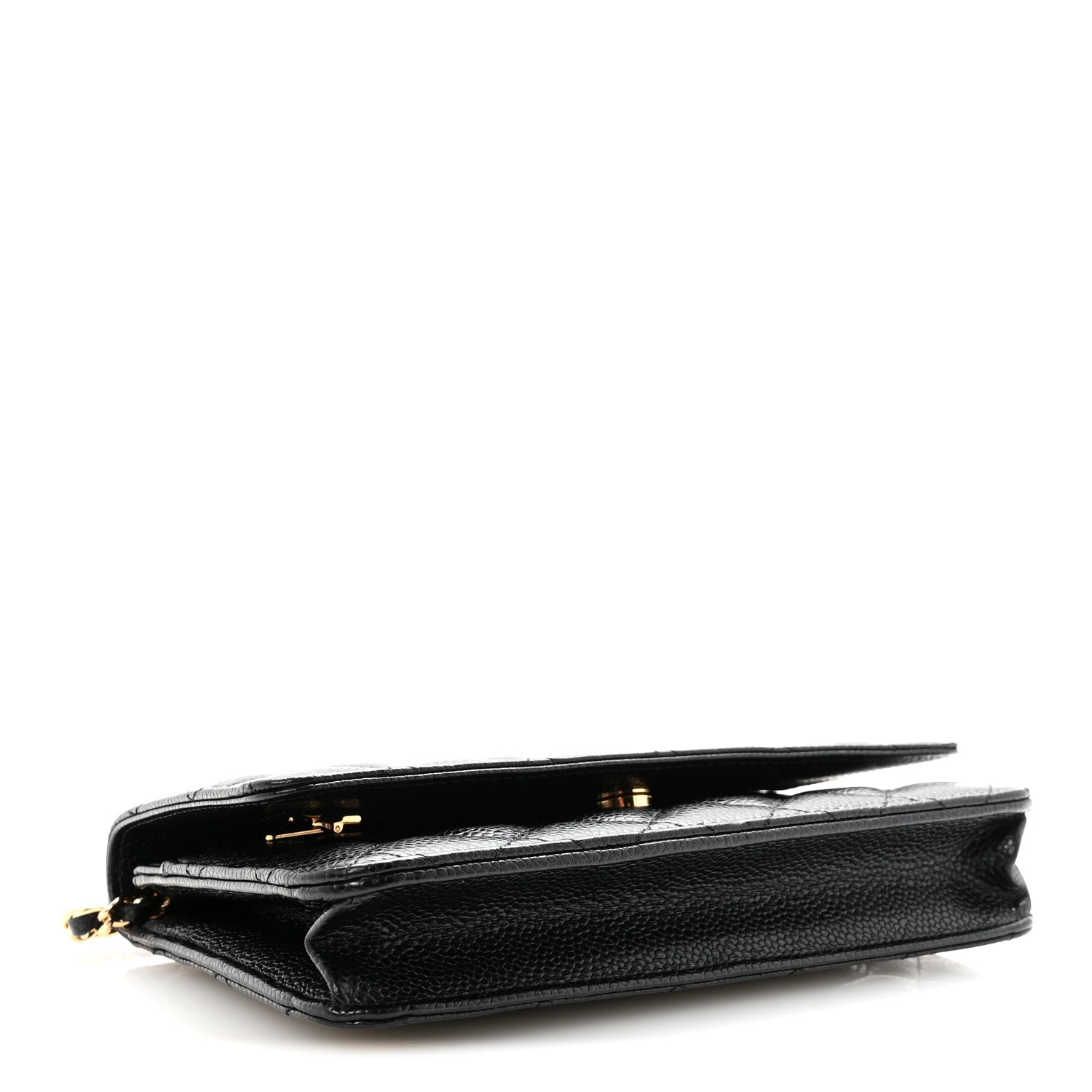 Chanel Caviar Quilted Wallet on Chain WOC Black