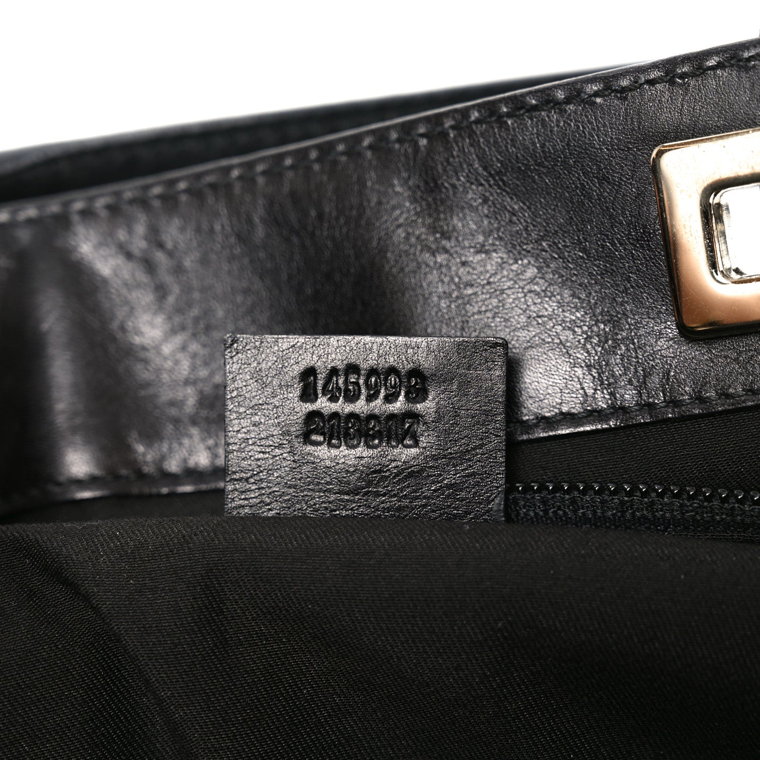 Gucci Monogram Large Punch Tote Black