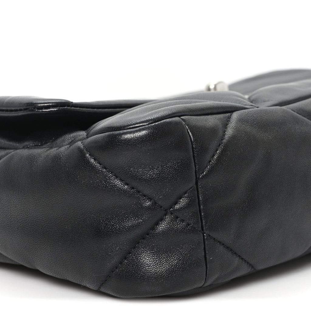 Chanel Lambskin Quilted Medium Chanel 19 Flap Black