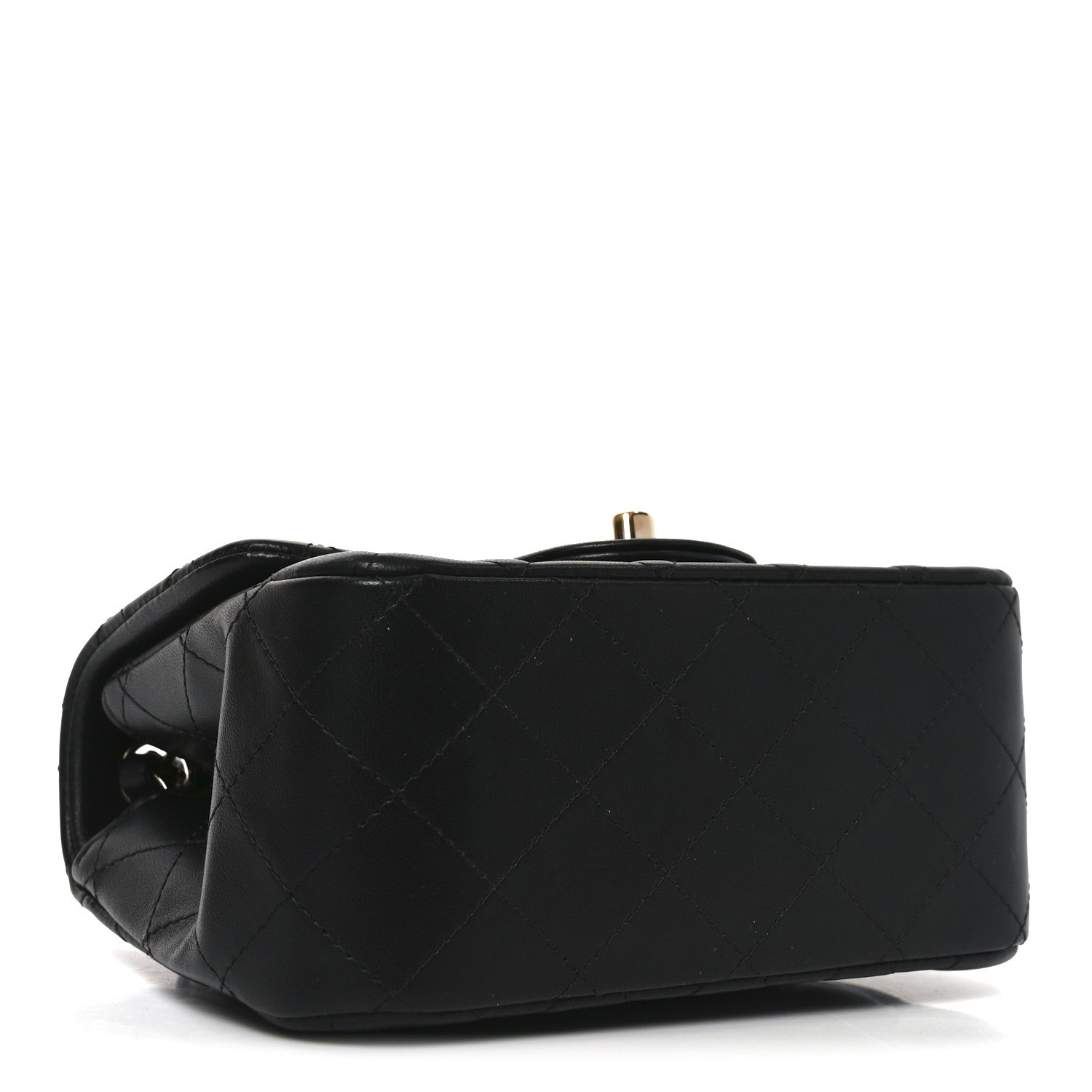 Chanel Lambskin Quilted Mini Square Flap Black