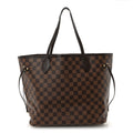 Louis Vuitton Damier Ebene Neo Neverfull MM Rose Ballerine