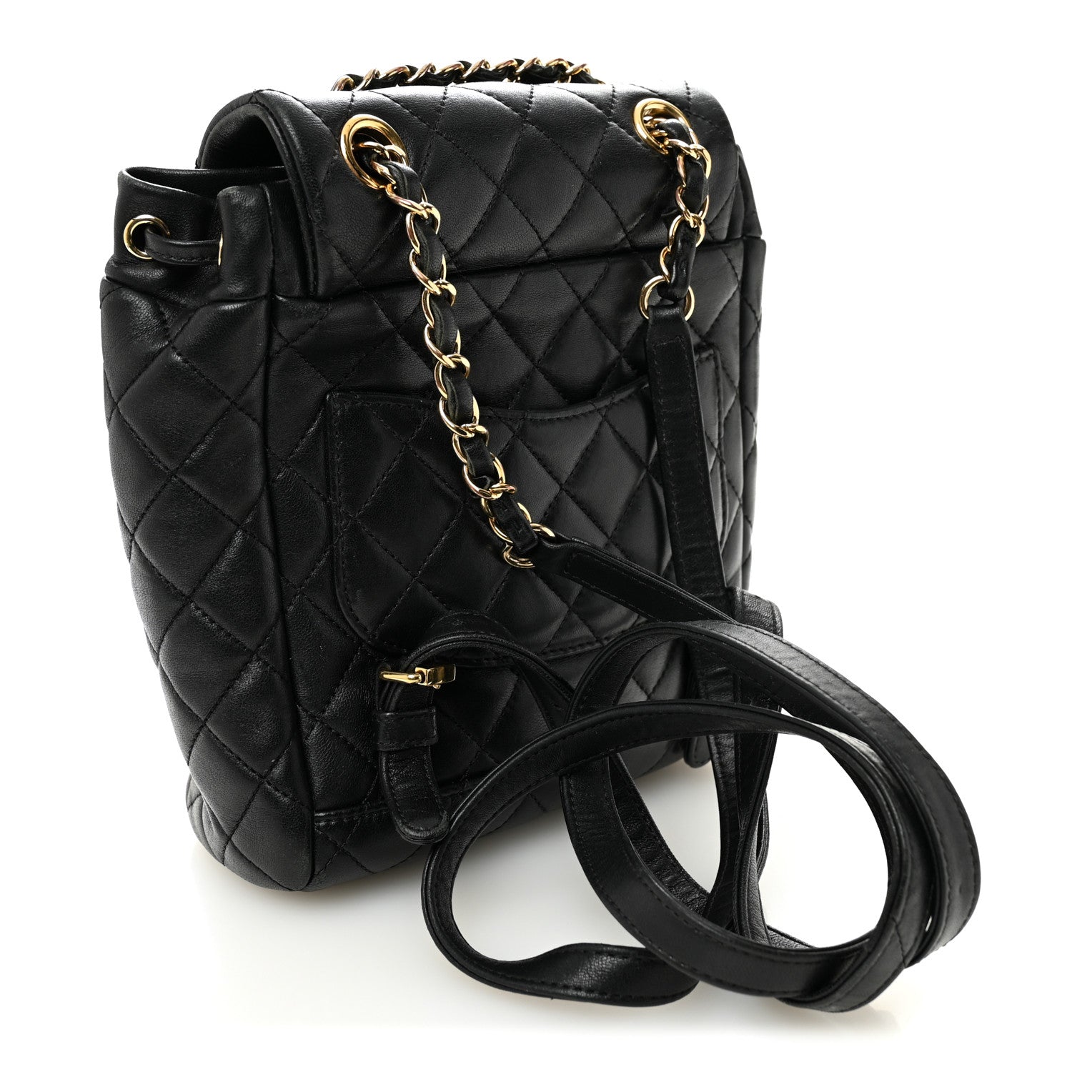 Chanel Calfskin Quilted Mini Urban Spirit Backpack Black