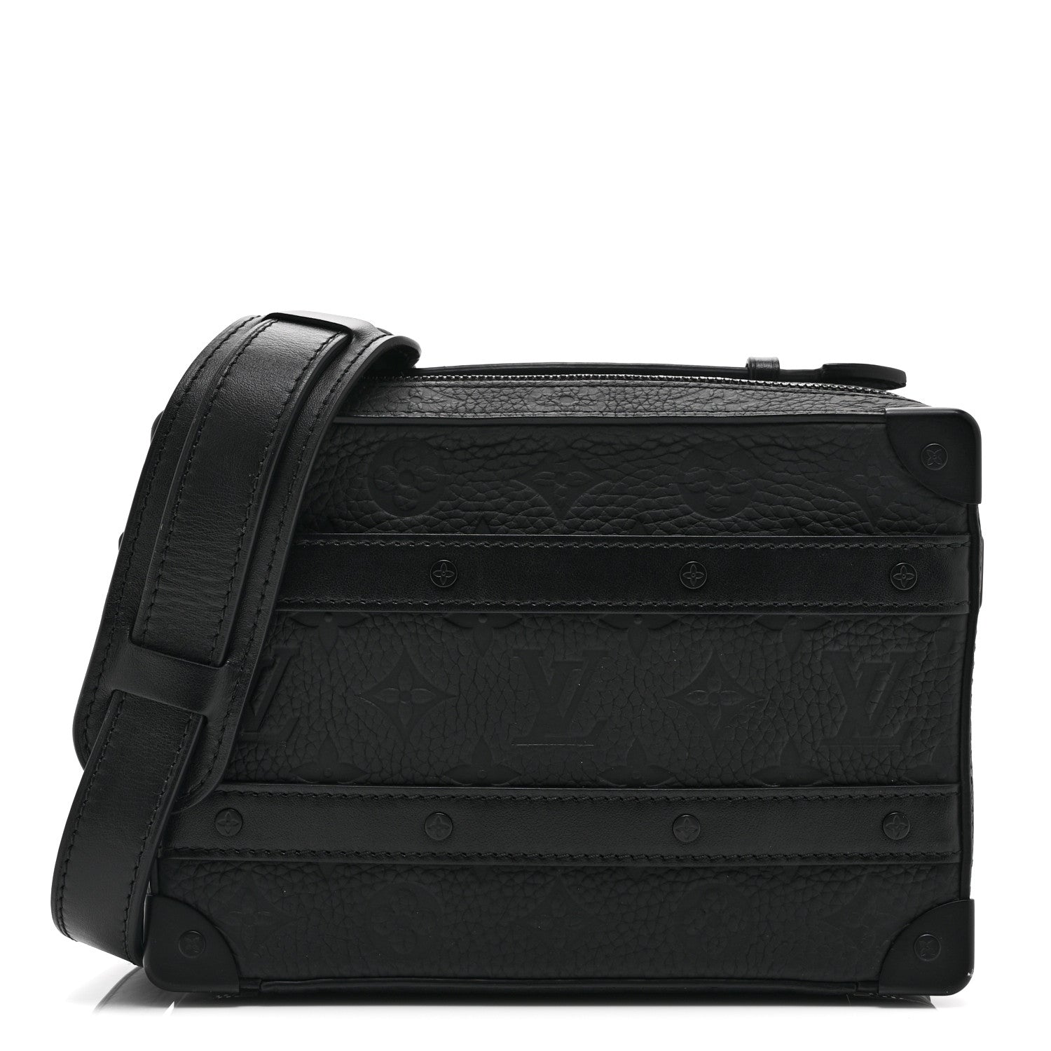 Louis Vuitton Taurillon Monogram Soft Trunk Black