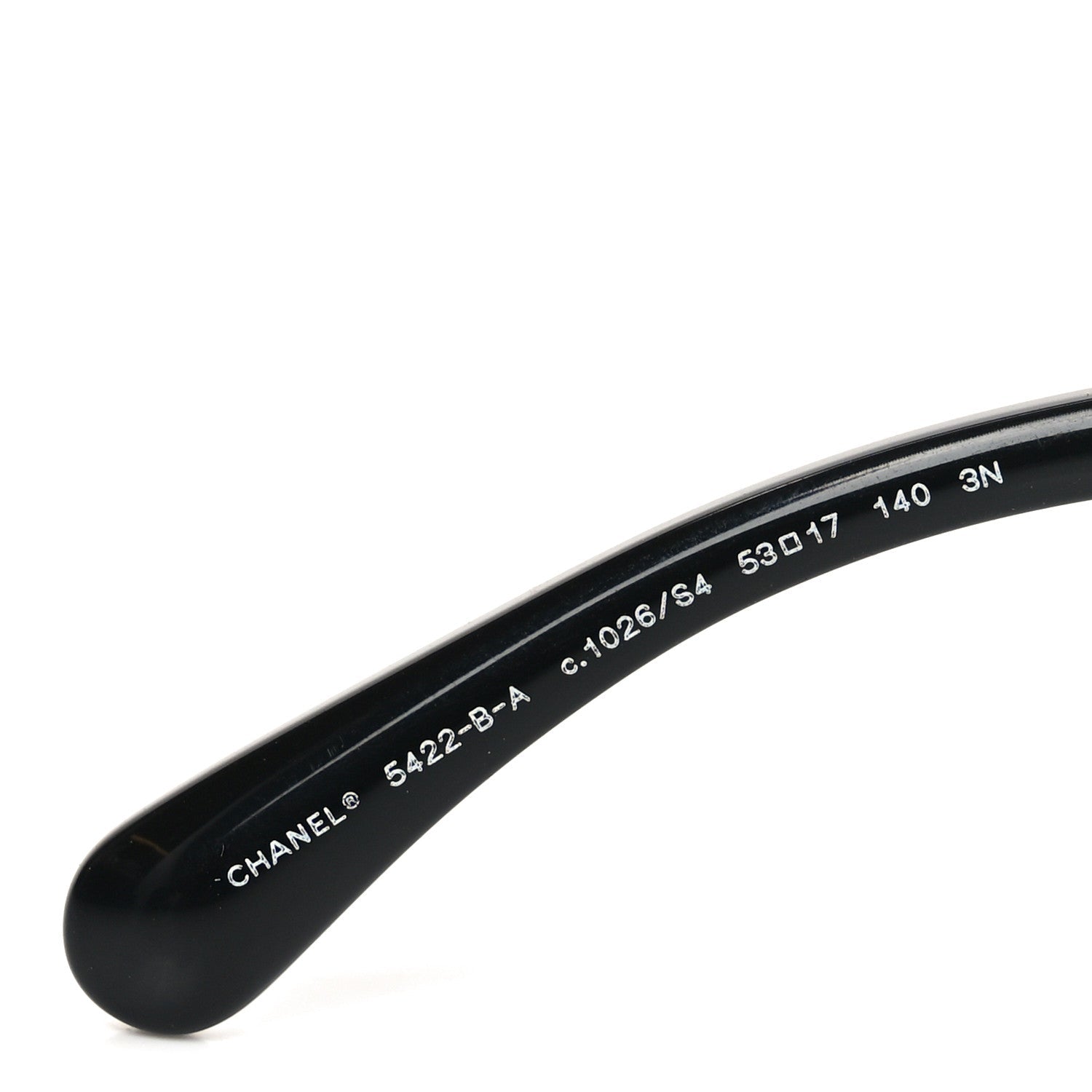 Acetate Strass Square Sunglasses 5422-B-A Black White