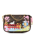 Louis Vuitton Monogram 2021 Christmas Animation Japanese Garden Mini Pochette Accessories Wisteria Pink