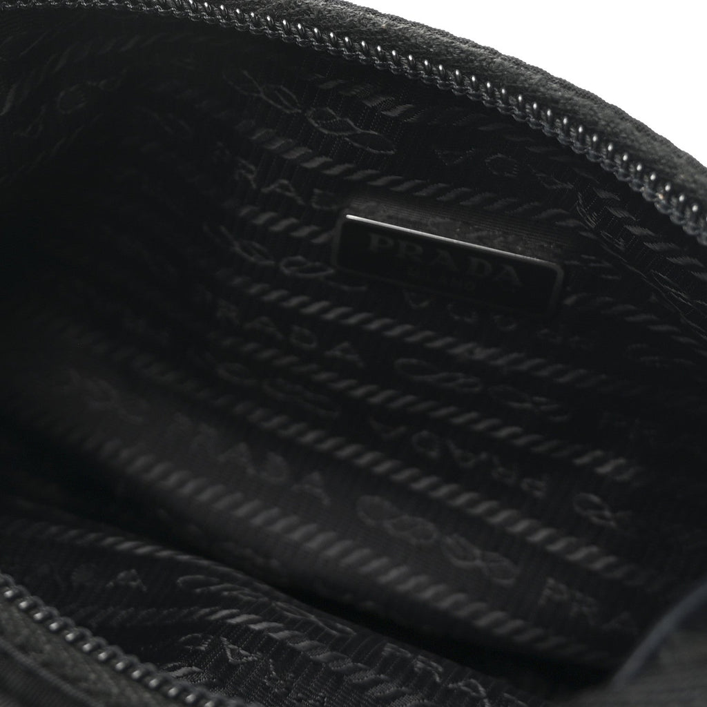 Prada Tessuto Nylon Mini Re-Edition 2000 Bag Black