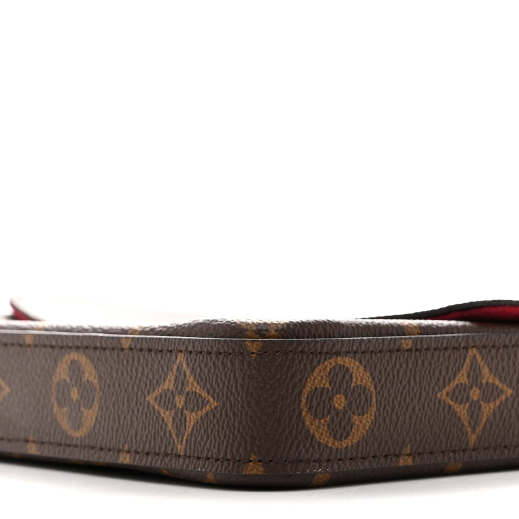 Louis Vuitton Monogram Pochette Felicie Chain Wallet Fuchsia