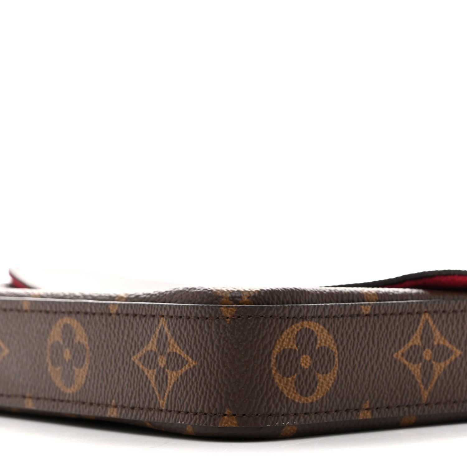 Louis Vuitton Monogram Pochette Felicie Chain Wallet Fuchsia