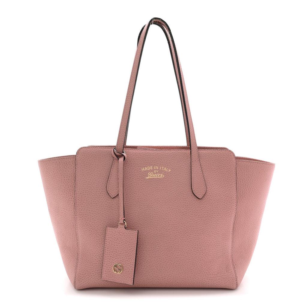 Gucci Dollar Calfskin Small Swing Tote Soft Pink