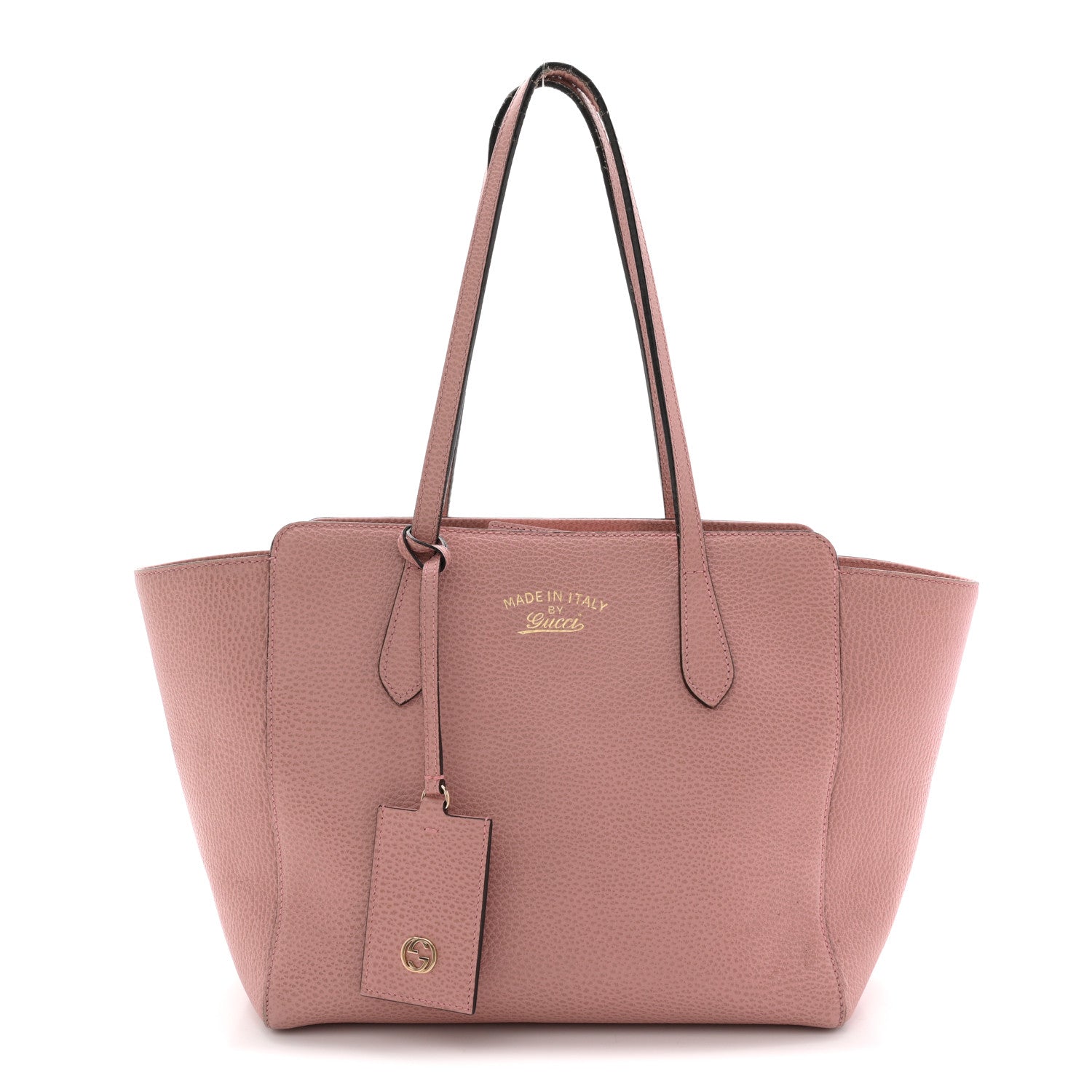 Gucci Dollar Calfskin Small Swing Tote Soft Pink