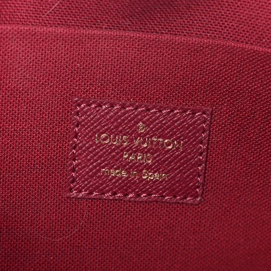 Louis Vuitton Monogram Pochette Felicie Chain Wallet Fuchsia