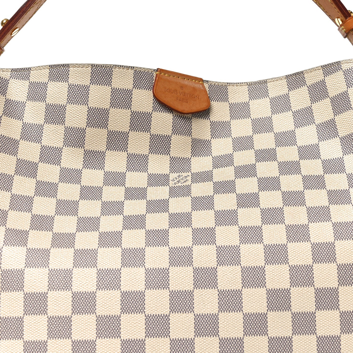 Louis Vuitton Damier Azur Graceful MM Rose Ballerine
