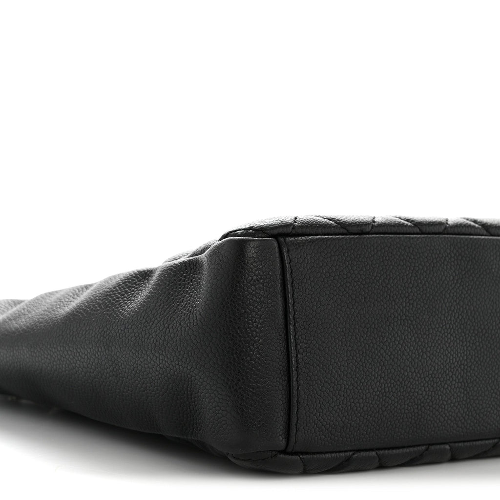 Chanel Caviar Quilted Petit Shopping Tote PST Black