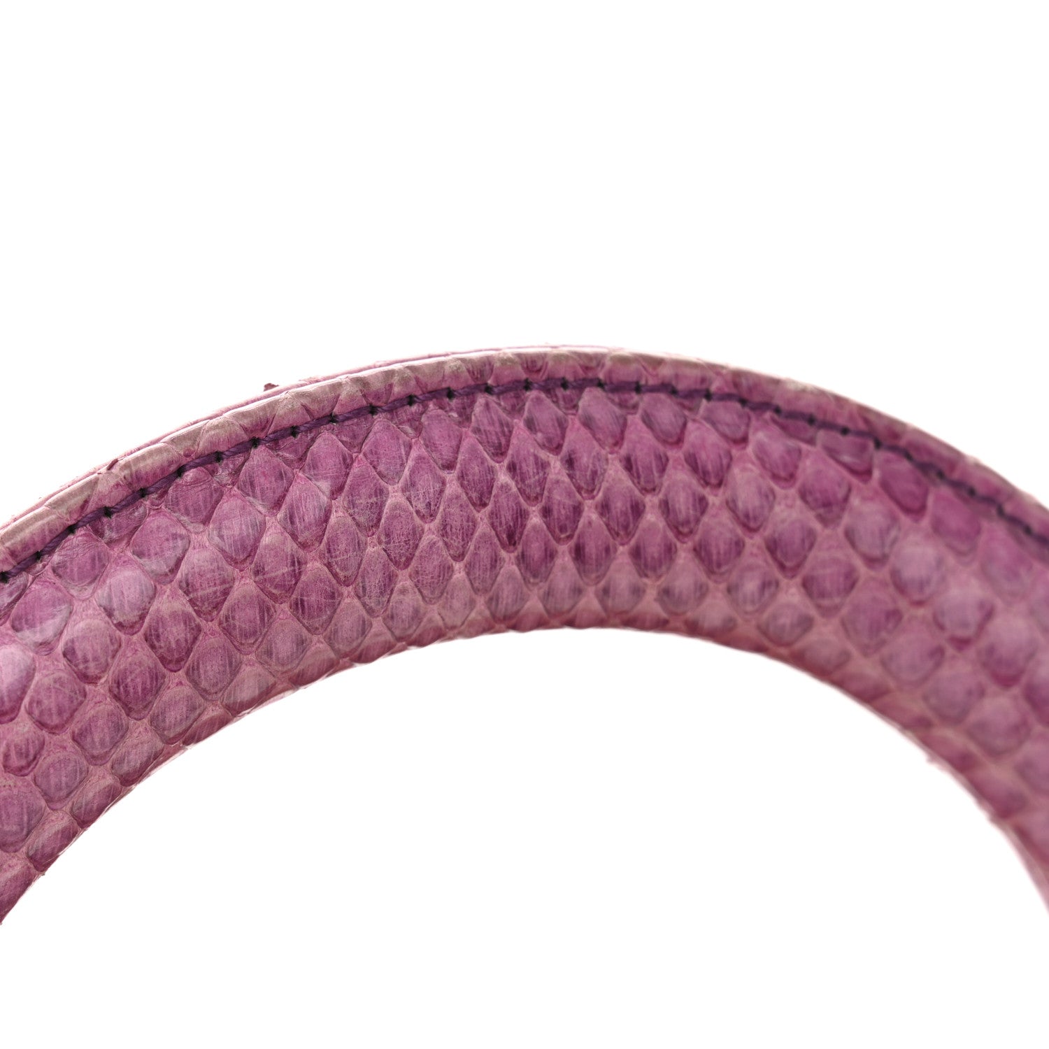 Christian Dior Snakeskin Medium Lady Dior Purple