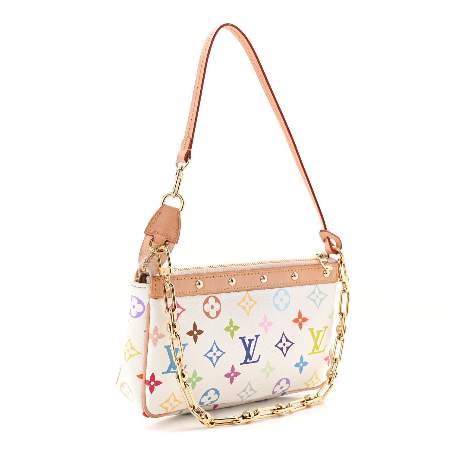 Louis Vuitton LV X TM Monogram Multicolor Pochette Accessories White