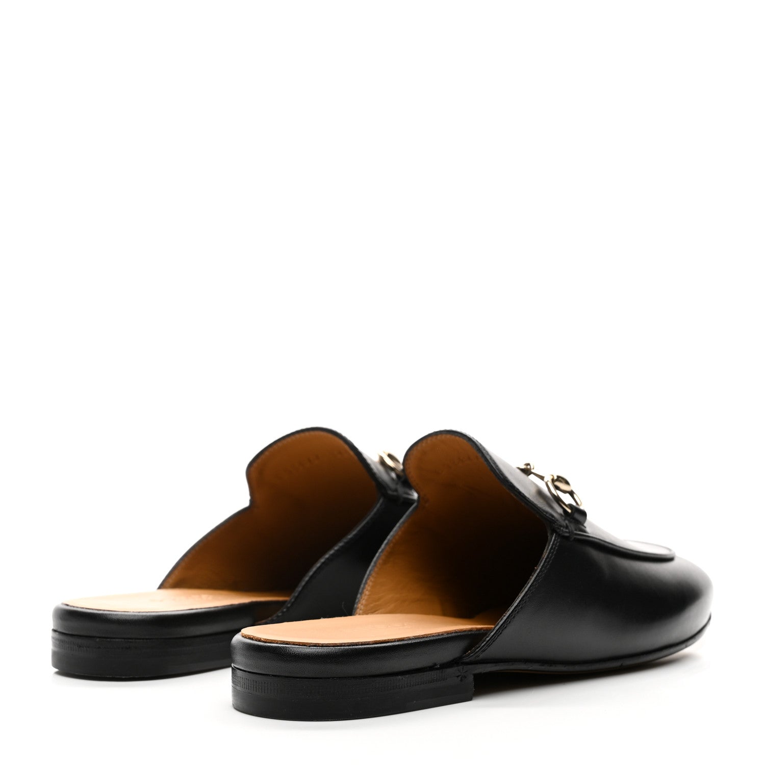 Gucci Calfskin Womens Princetown Slippers 36 Black