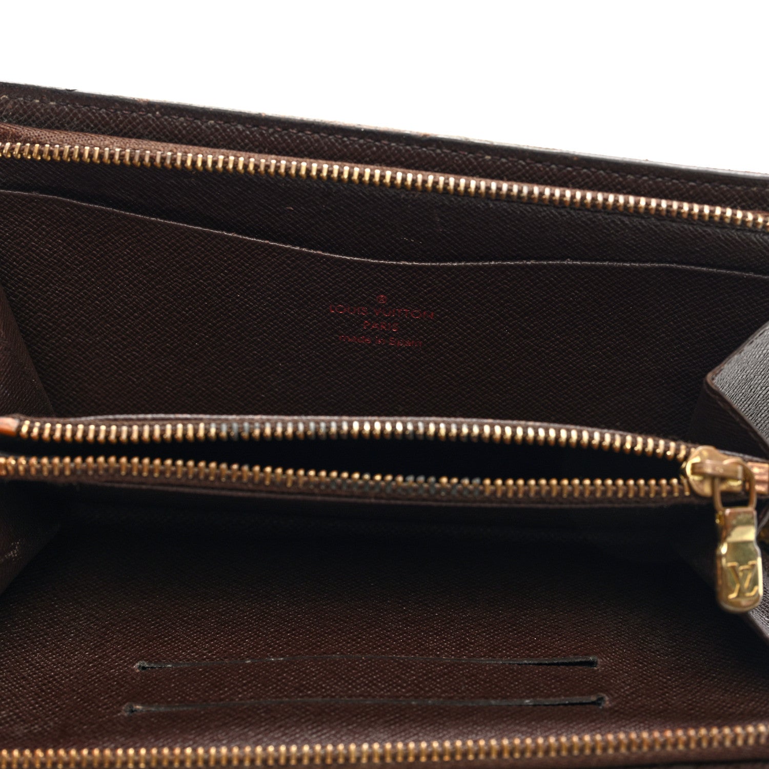 Louis Vuitton Damier Ebene Porte-Monnaie Zippe Zippy Wallet