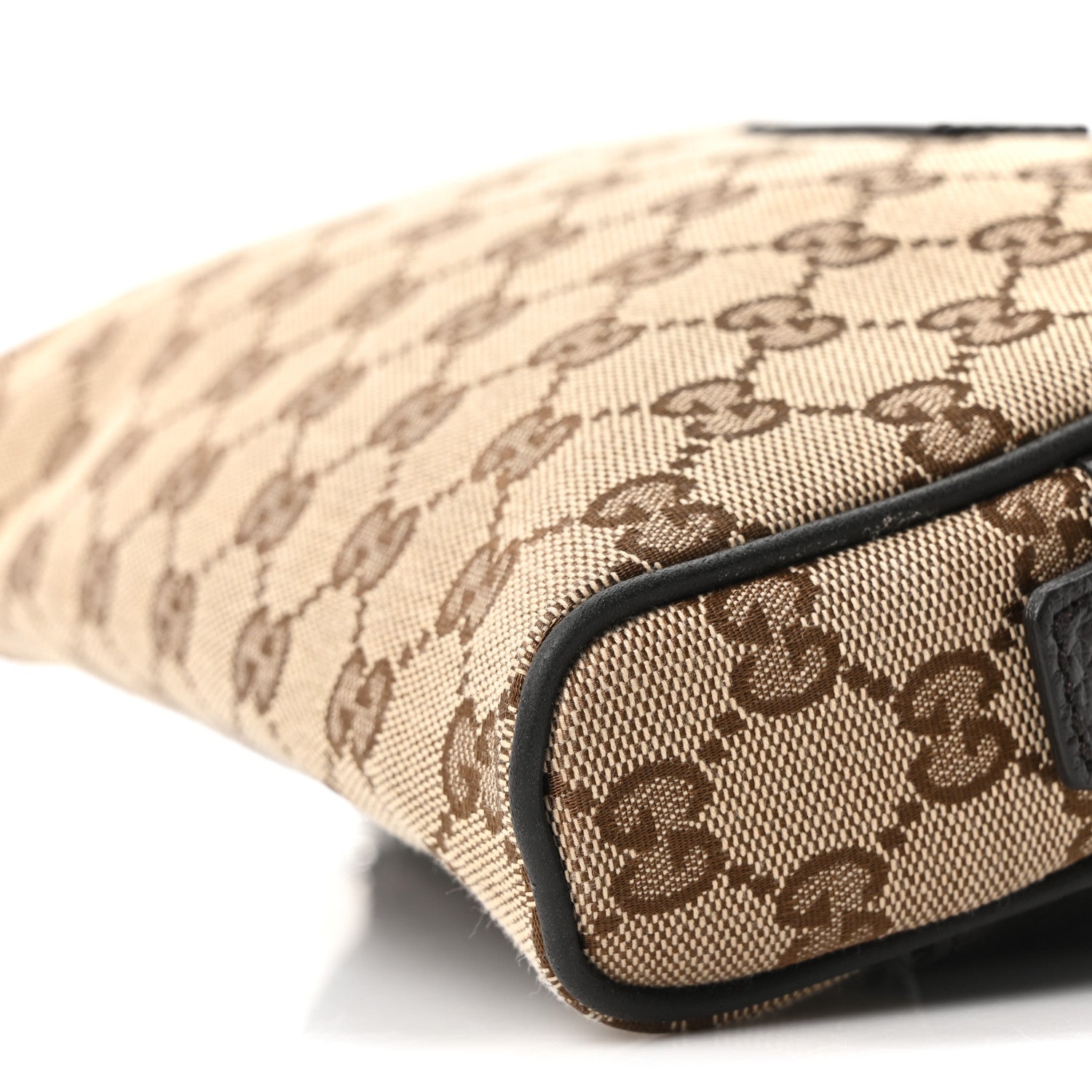 Gucci Monogram Belt Bag Dark Brown