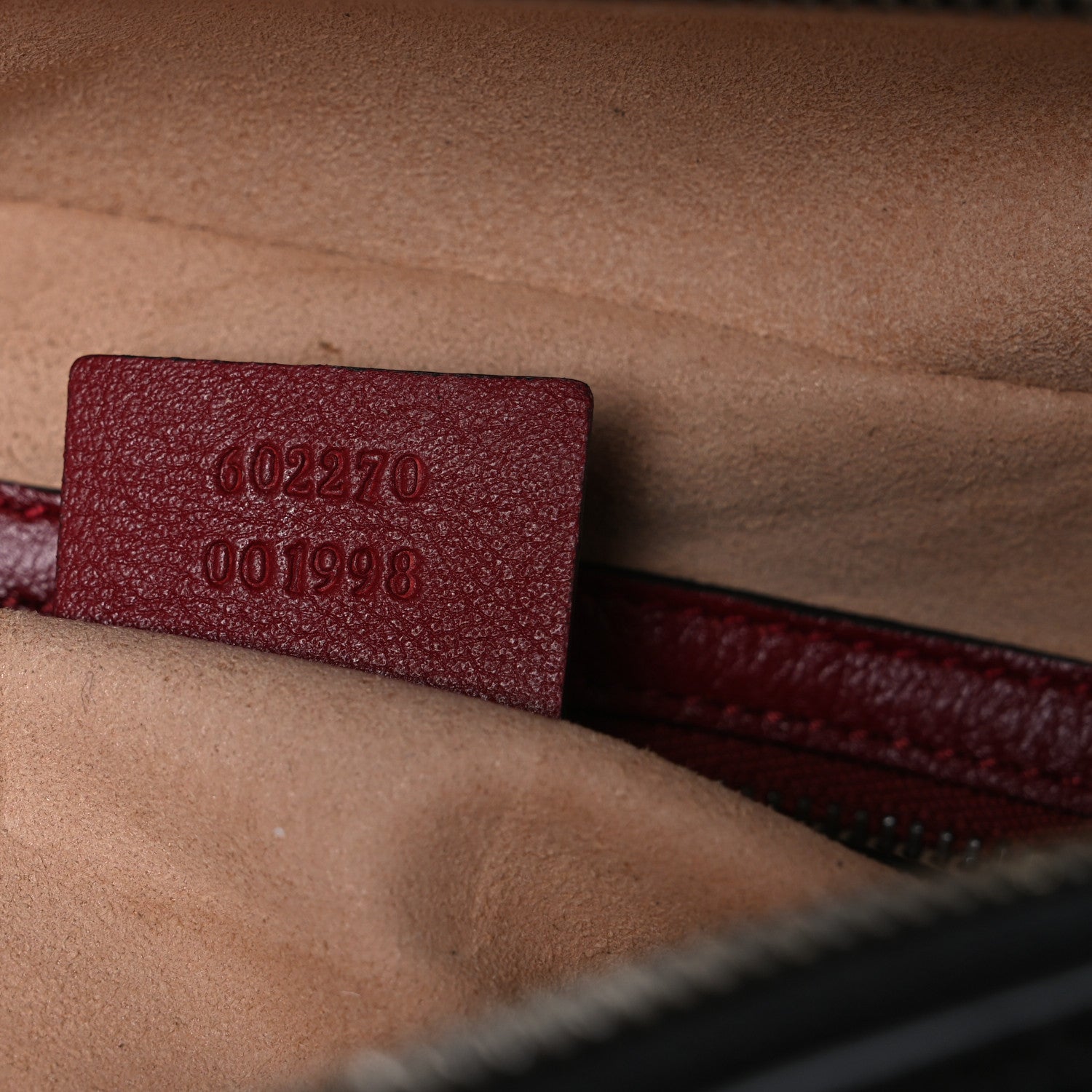 Gucci Vintage Effect Calfskin Matelasse Diagonal Small Torchon GG Marmont Bamboo Top Handle Shoulder Bag Black Romantic Cherry