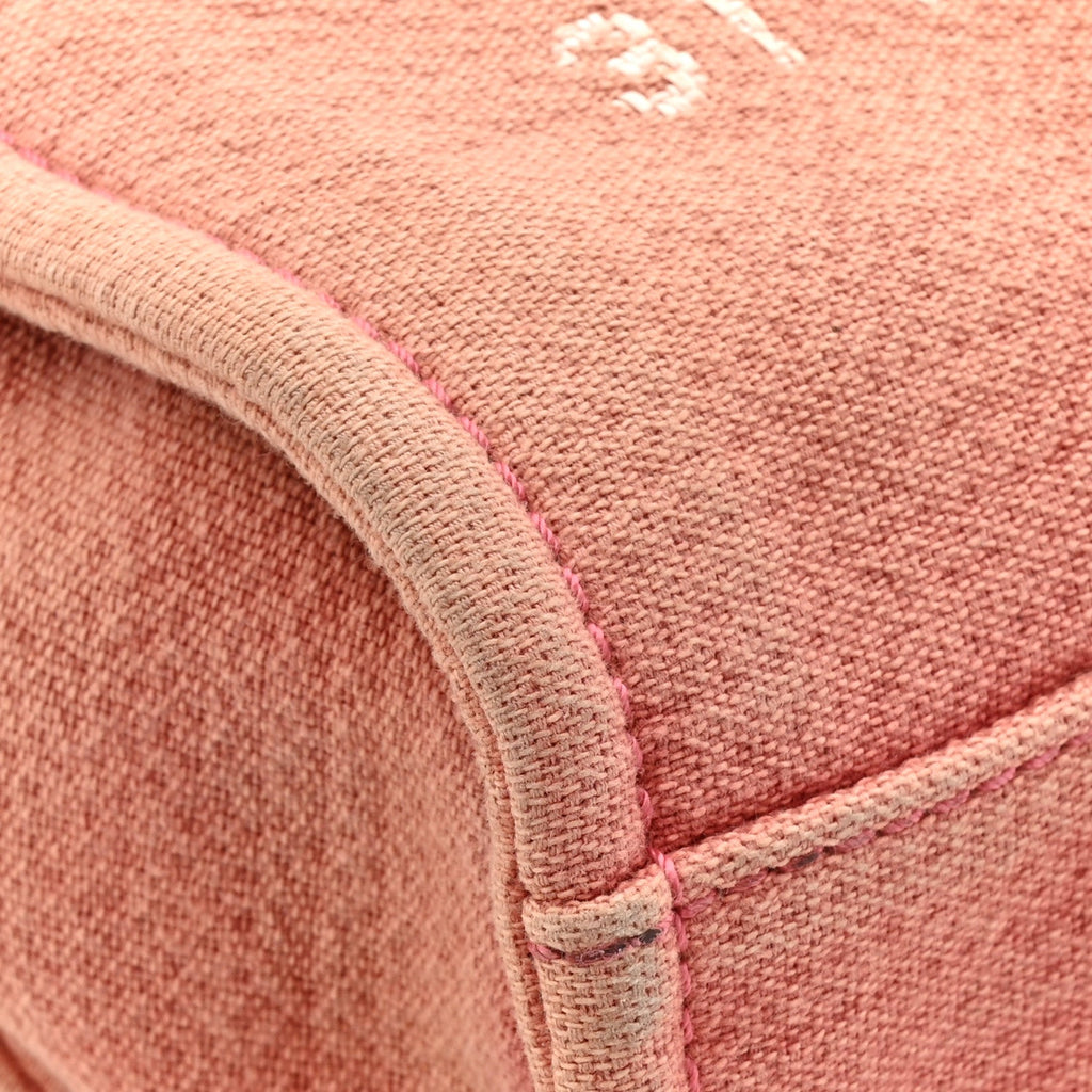 Chanel Canvas Mini Deauville Tote Red