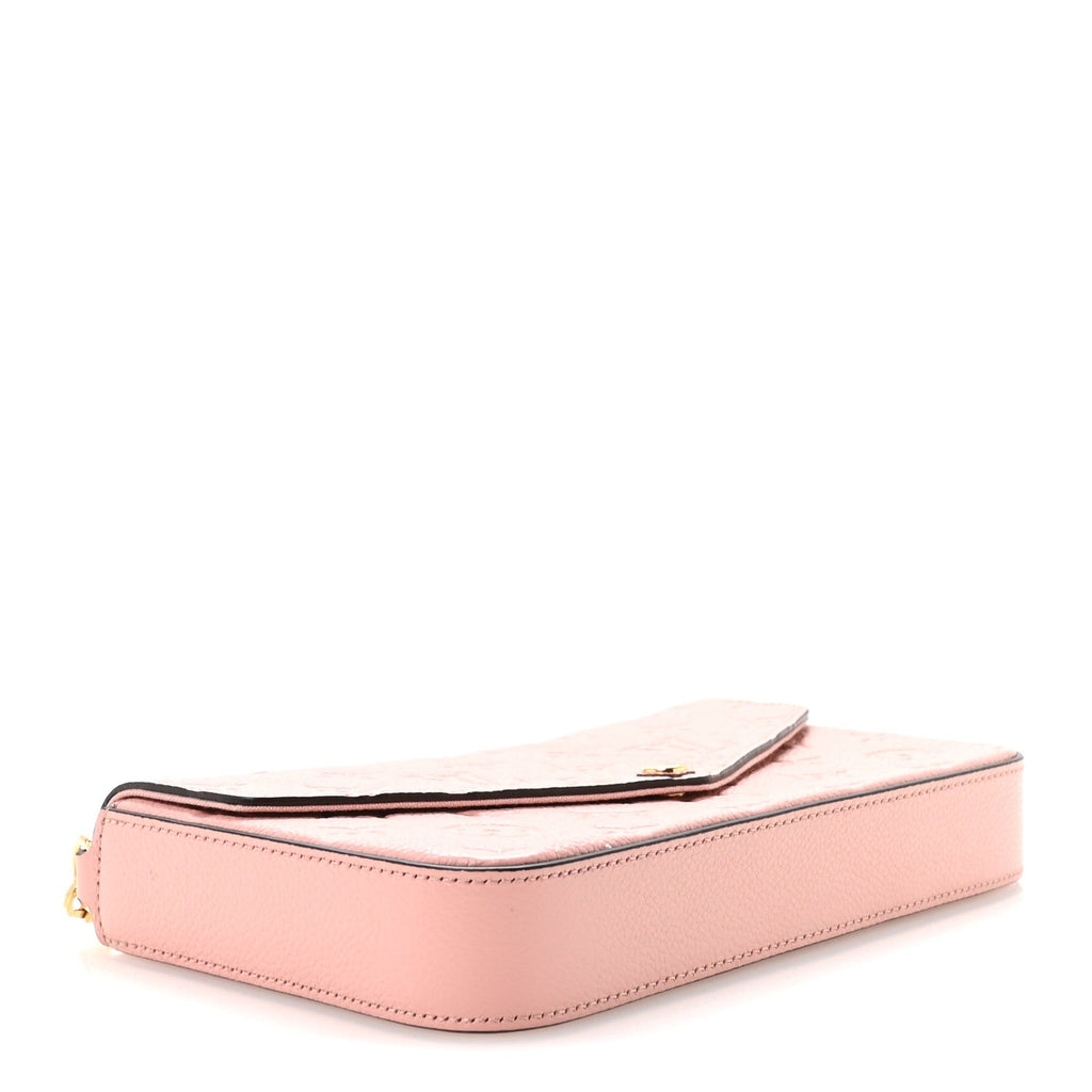 Louis Vuitton Empreinte Pochette Felicie Chain Wallet Rose Poudre
