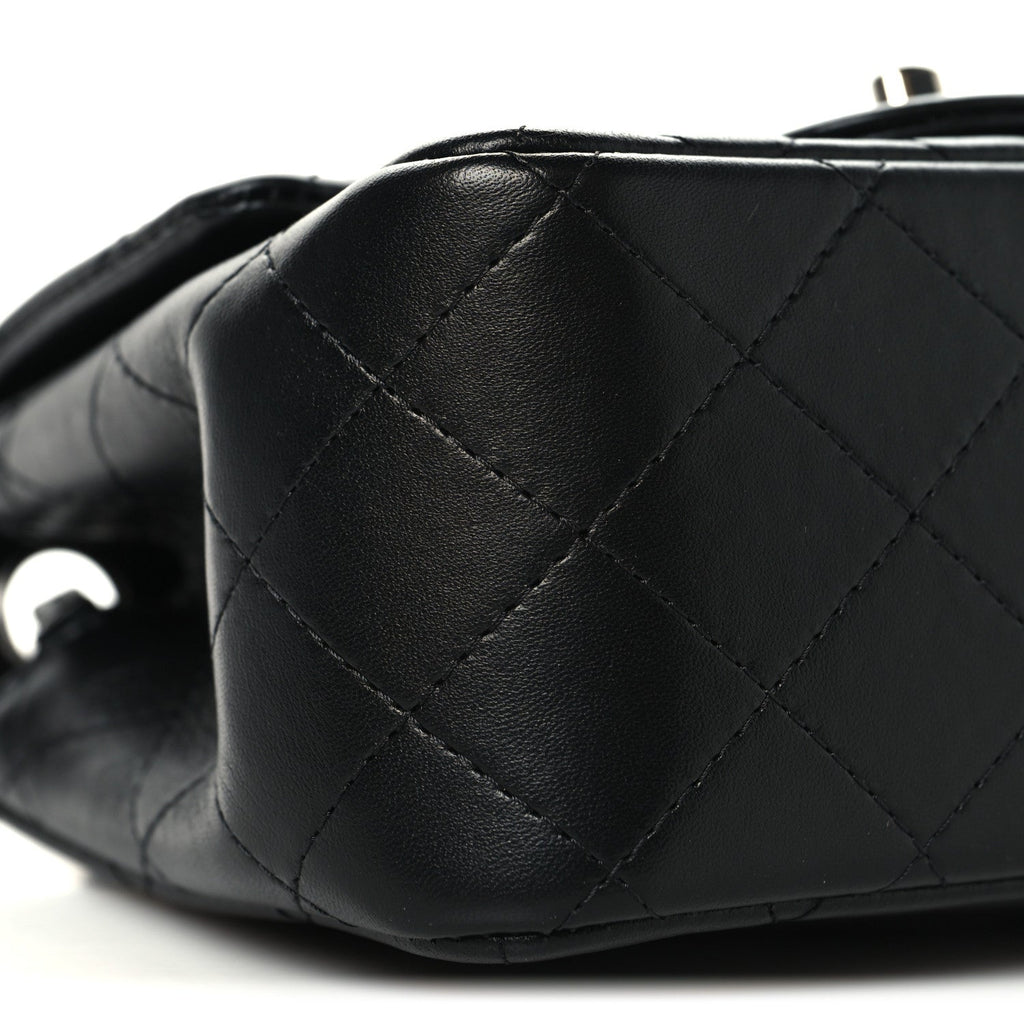 Chanel Lambskin Quilted Mini Square Flap Black
