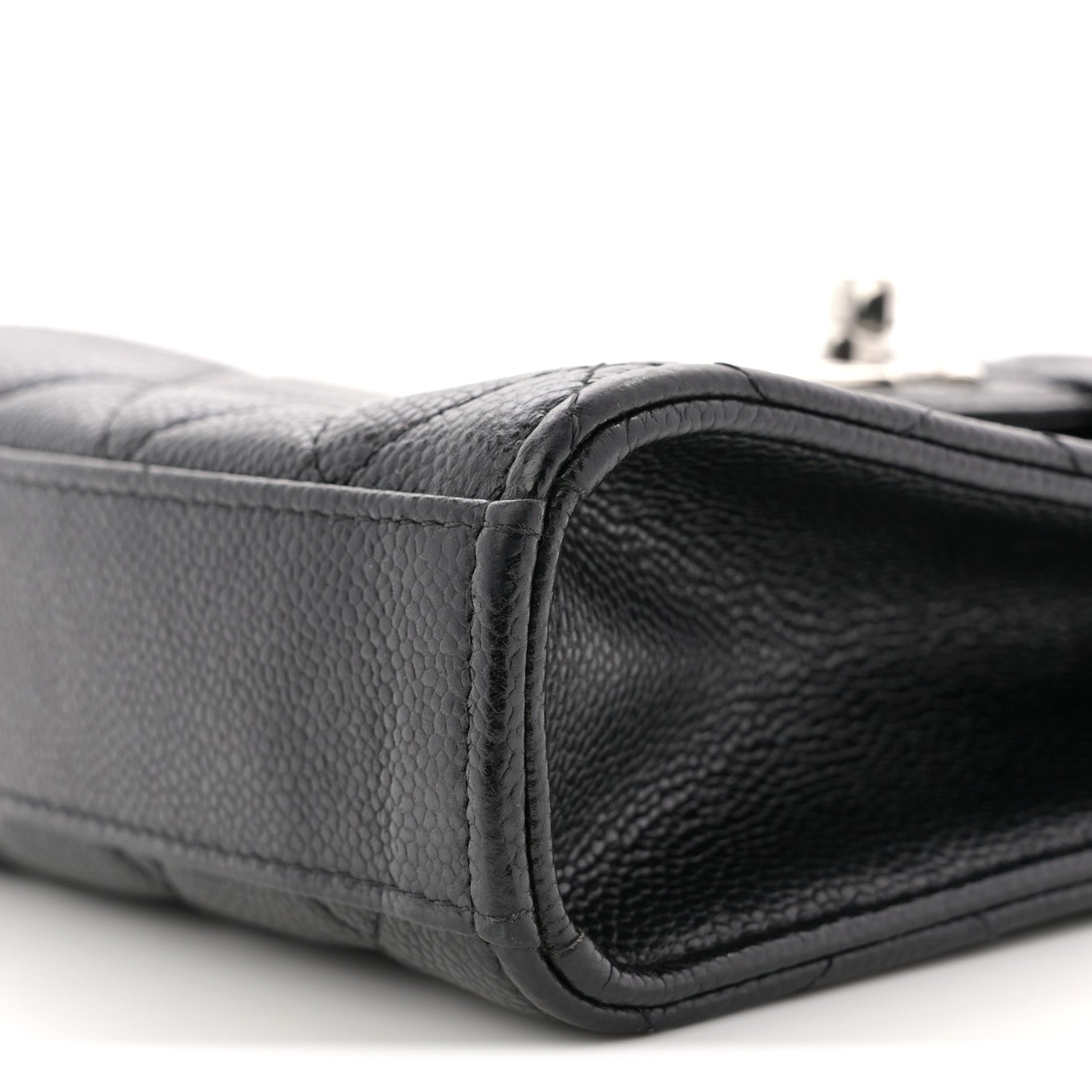 Chanel Caviar Quilted Classic Phone Holder Black