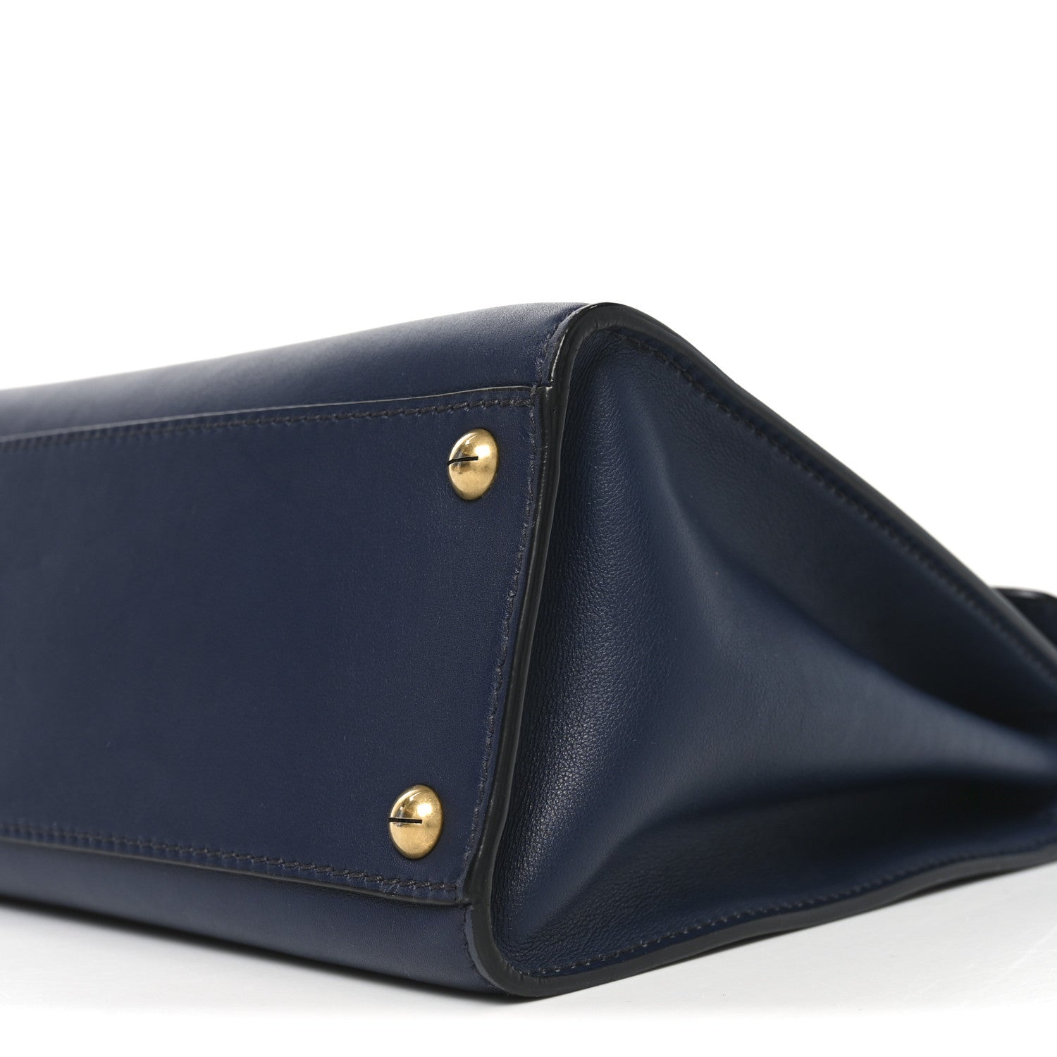 Christian Dior Calfskin Dioraddict Top Handle Navy Blue