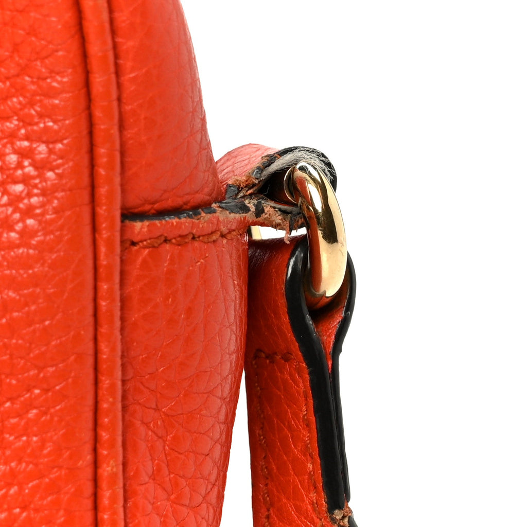 Gucci Pebbled Calfskin Small Soho Disco Bag Sun Orange