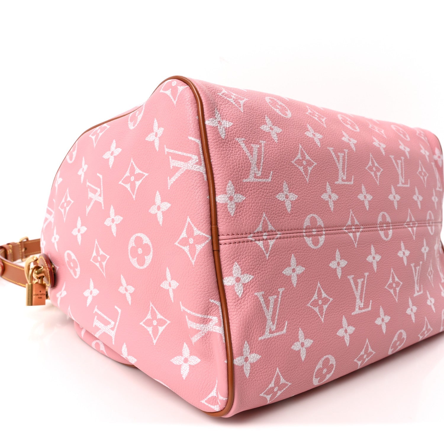 Louis Vuitton Calfskin Monogram Speedy P9 Bandouliere 40 Pink Sakura